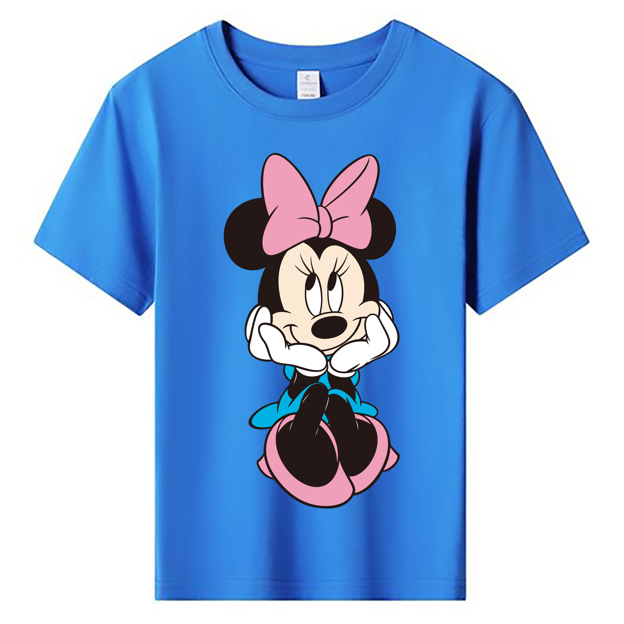 ミッキーマウス Mickey Mouse 綿100％キッズTシャツ（フロントプリント）